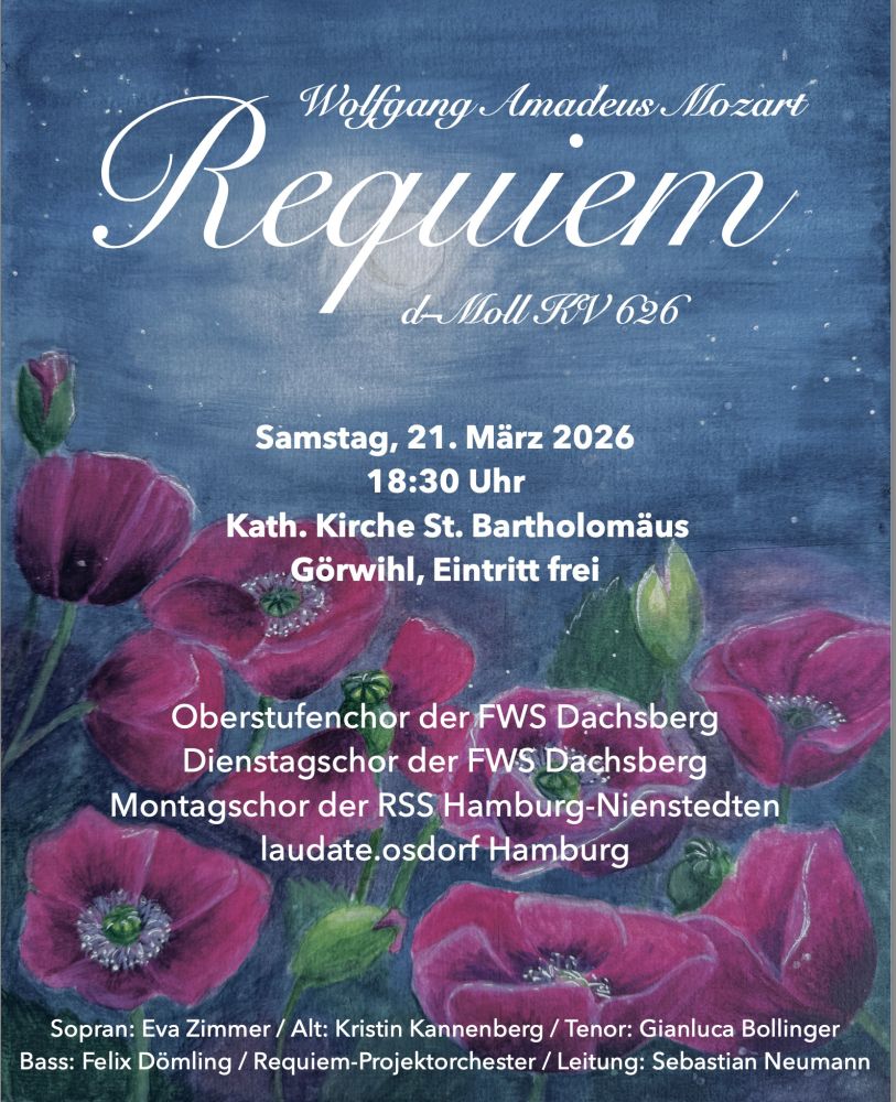 Aushang Mozart Requiem 2026